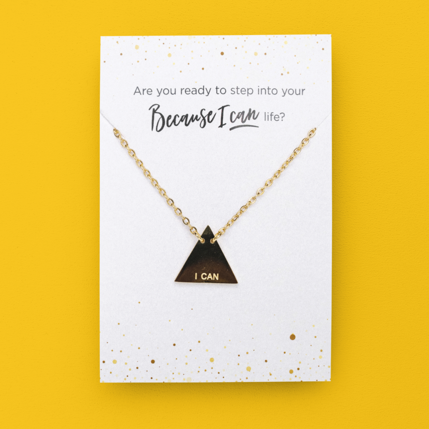 I CAN Gold Necklace
