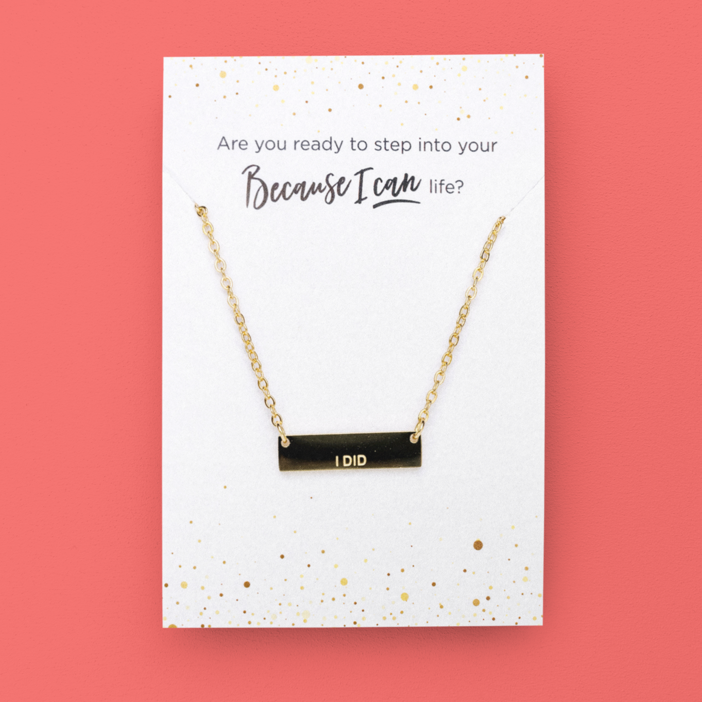I DID Gold Necklace