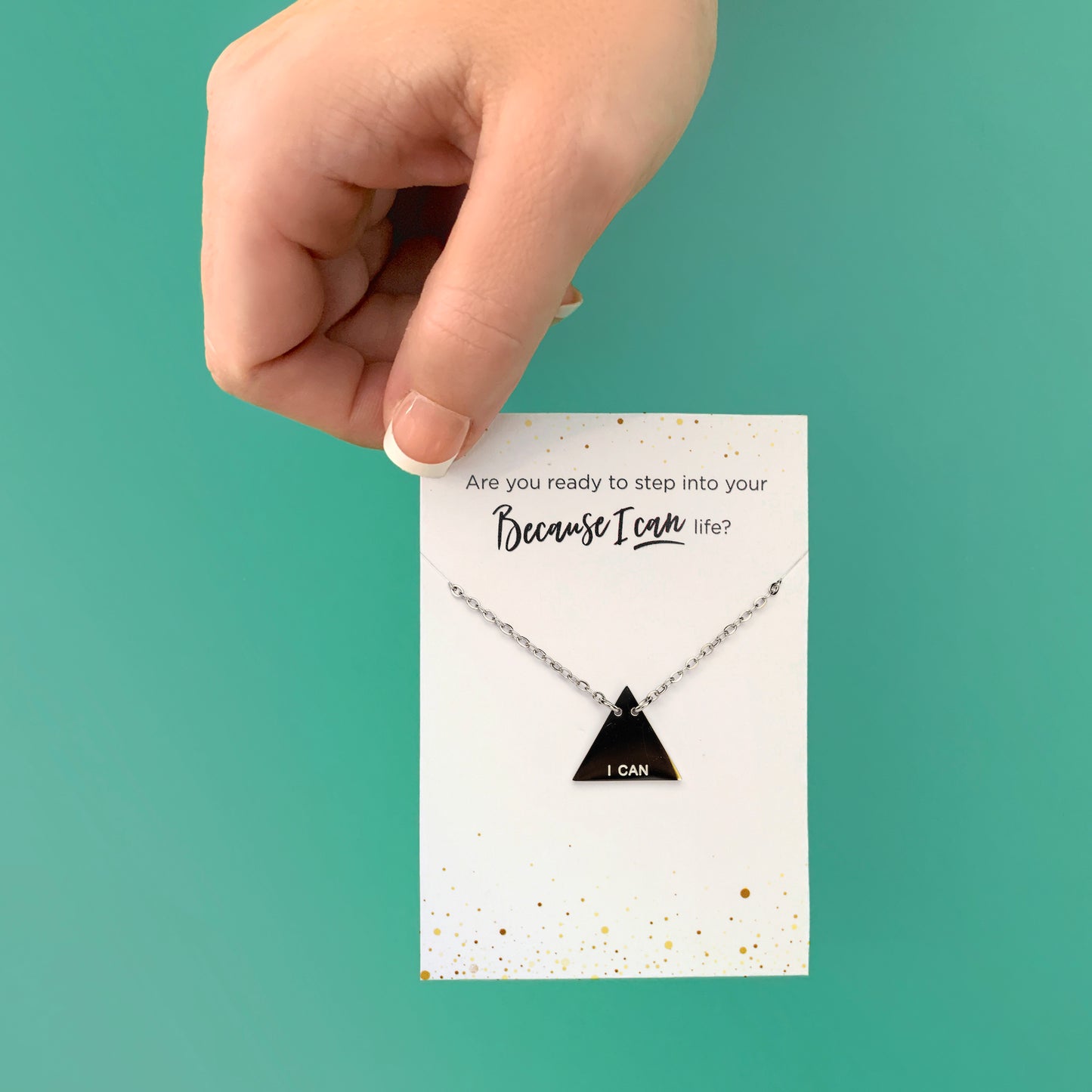 I CAN Silver Necklace