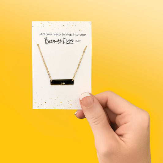 I DID Gold Necklace