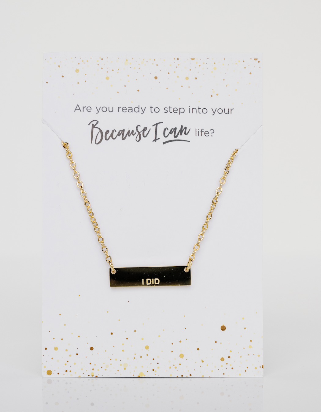I DID Gold Necklace